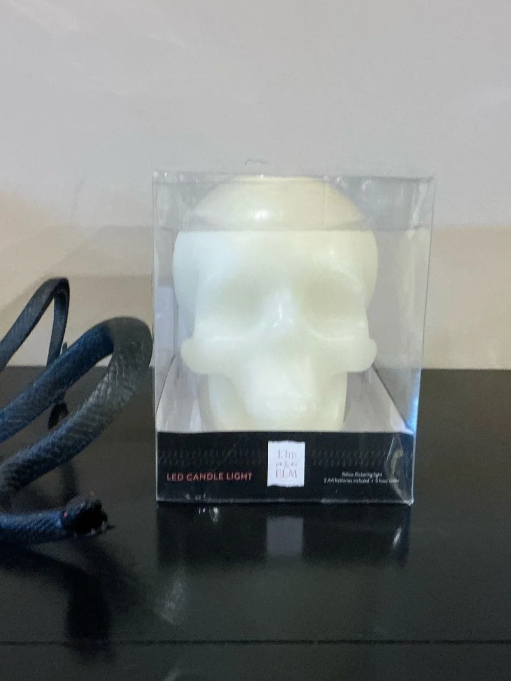 NWT Boxed LED Wax Skull Halloween Candle 🎃